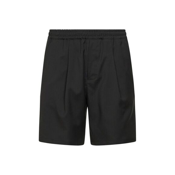 D 4.0 Men Charcoal Stretch Virgin Wool Blend Shorts